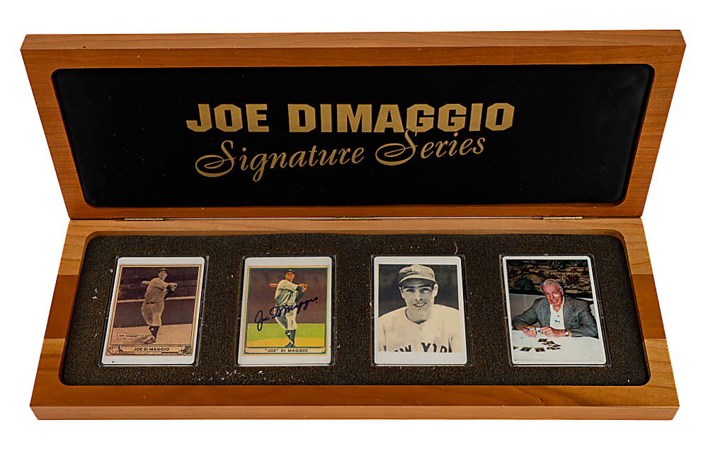 1996 Joe DiMaggio Signature Series Complete Set (4) #500/500 Including Signed Example