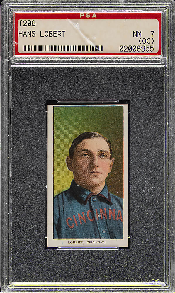 1909-1911 T206 White Border Hans Lobert PSA NM 7 (OC)