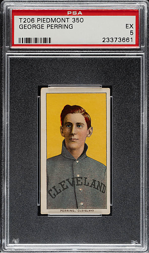 1909-1911 T206 White Border George Perring PSA EX 5