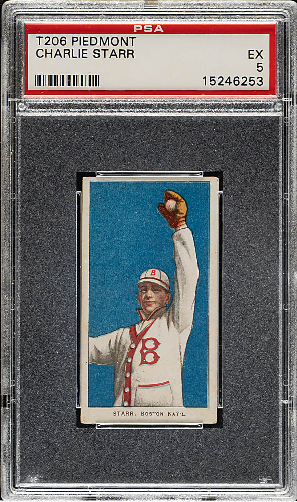 1909-1911 T206 White Border Charlie Starr PSA EX 5