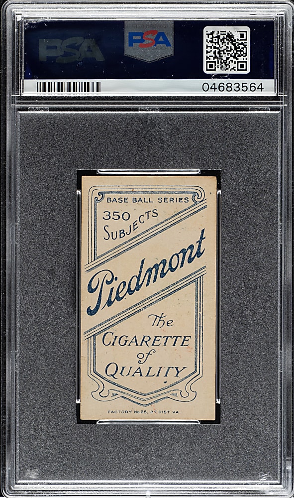 1909-1911 T206 White Border Fred Beck PSA EX 5
