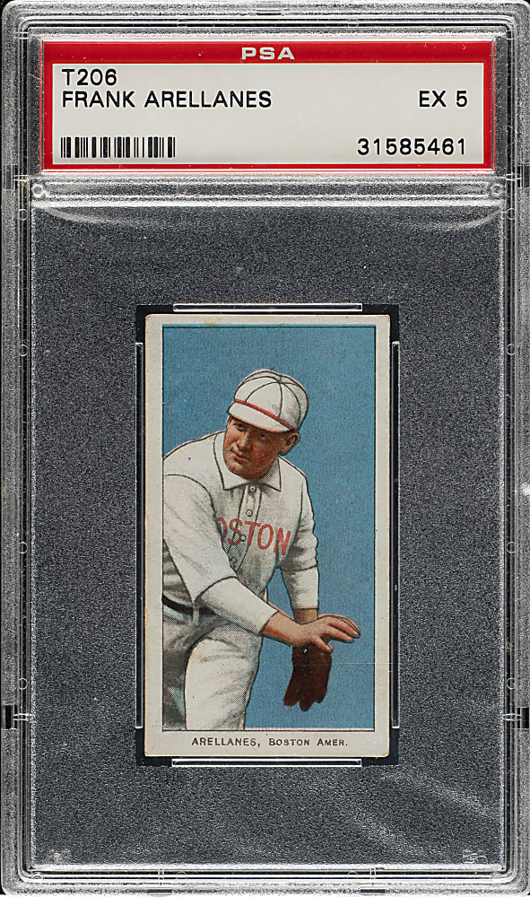 1909-1911 T206 White Border Frank Arellanes PSA EX 5