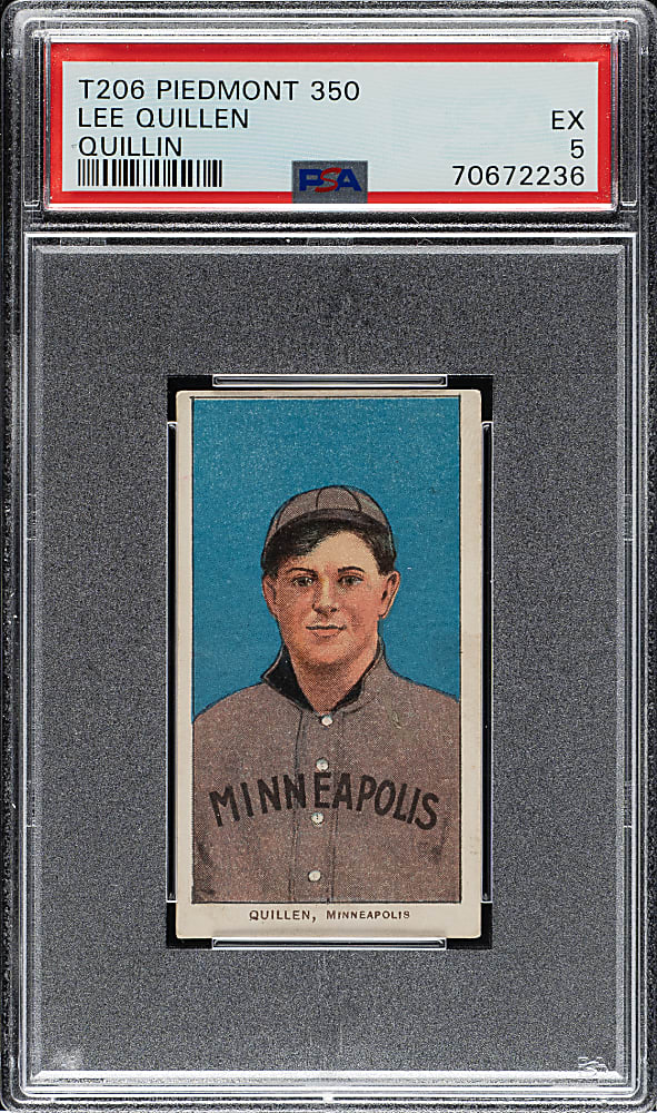 1909-1911 T206 White Border Lee Quillen PSA EX 5