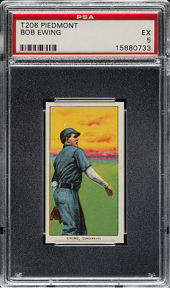 1909-1911 T206 White Border Bob Ewing PSA EX 5