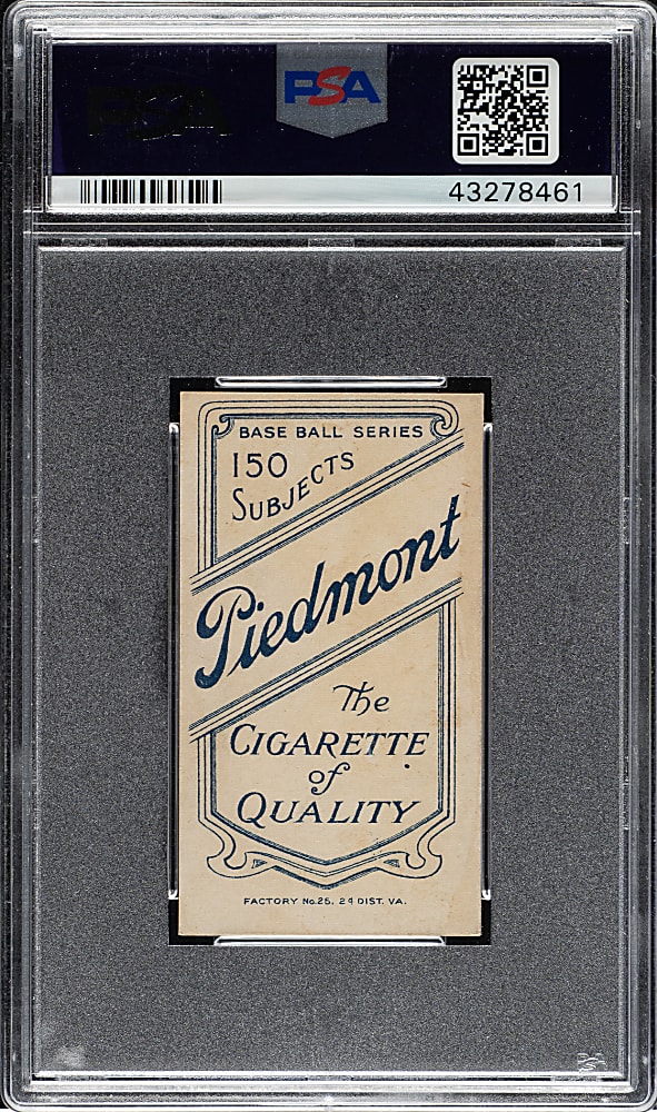 1909-1911 T206 White Border Whitey Alperman PSA EX 5