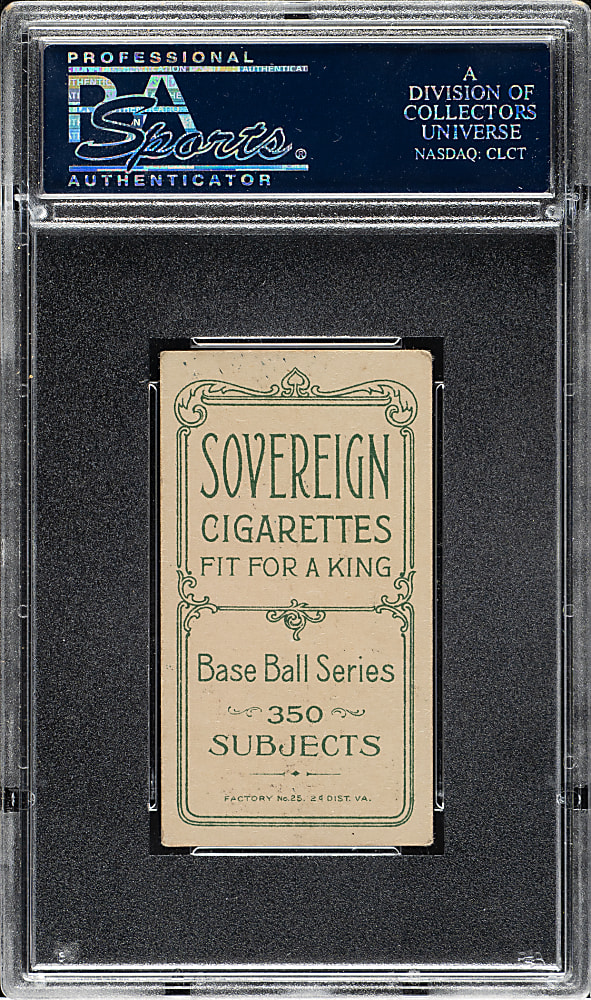 1909-1911 T206 White Border Harry Gasper PSA VG-EX 4 - Sovereign 350 Back