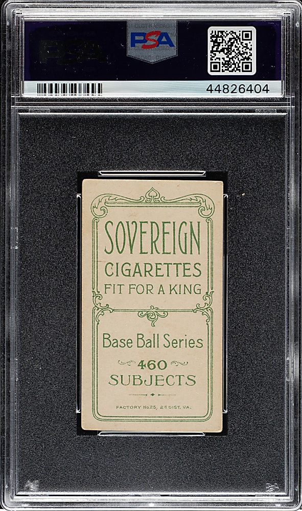 1909-1911 T206 White Border Admiral Schlei Portrait PSA VG-EX 4 - Sovereign 460 Back