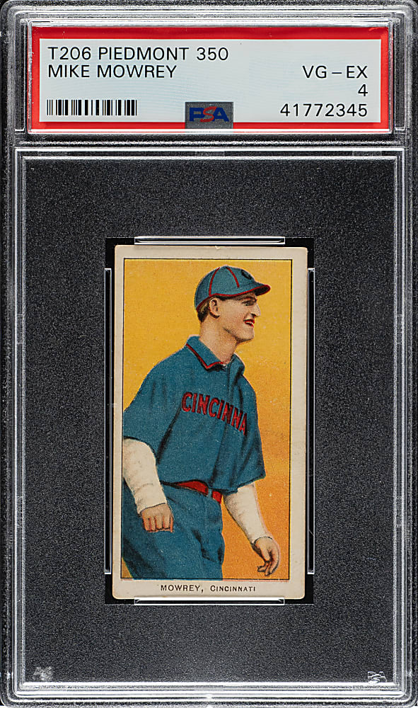 1909-1911 T206 White Border Mike Mowrey PSA VG-EX 4
