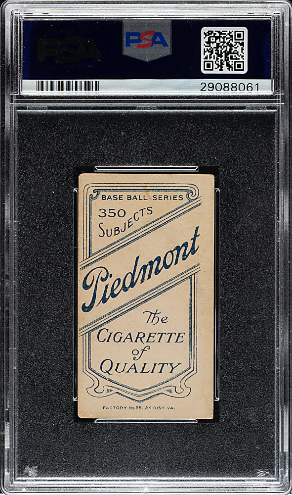 1909-1911 T206 White Border Ossee Schreck PSA VG-EX 4