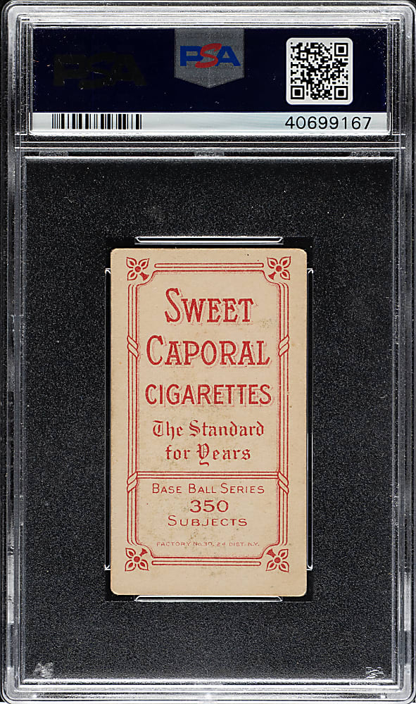 1909-1911 T206 White Border Frank Smith Chicago White Cap PSA VG-EX 4