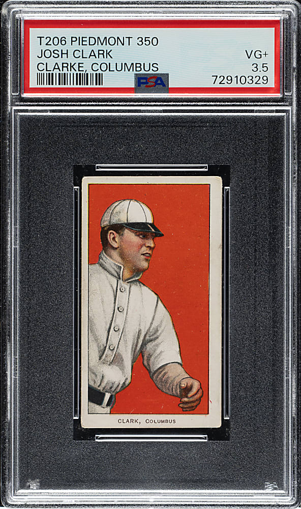 1909-1911 T206 White Border Josh Clark PSA VG+ 3.5