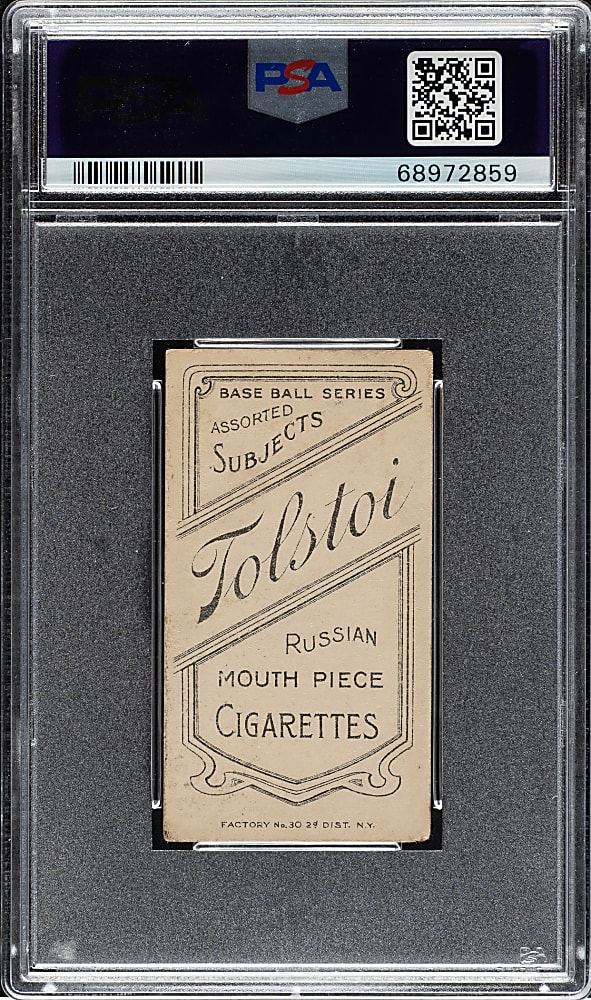 1909-1911 T206 White Border Josh Devore PSA VG+ 3.5 - Tolstoi Back