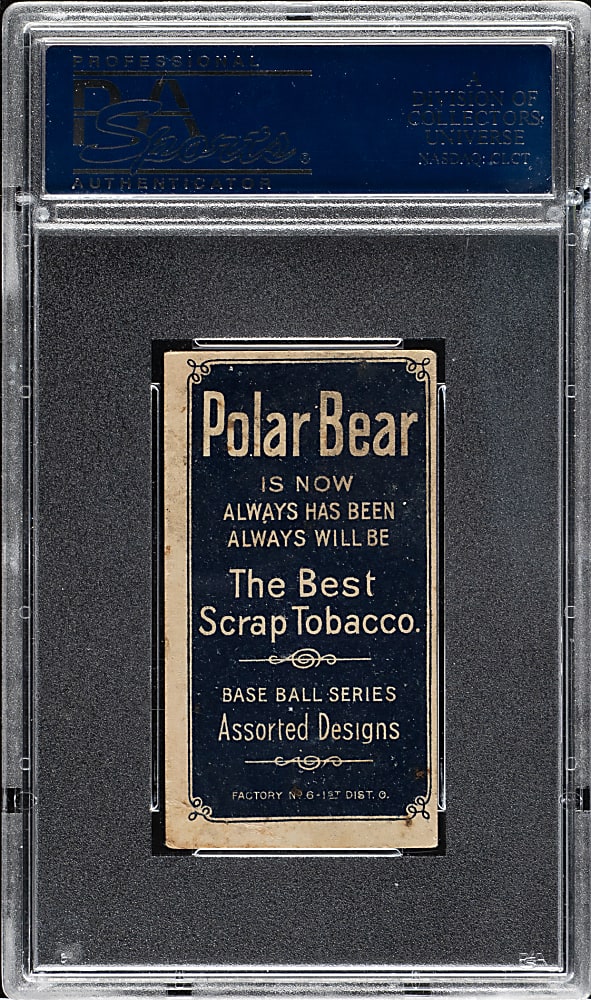1909-1911 T206 White Border Fred Snodgrass Batting PSA VG 3 - Polar Bear Back