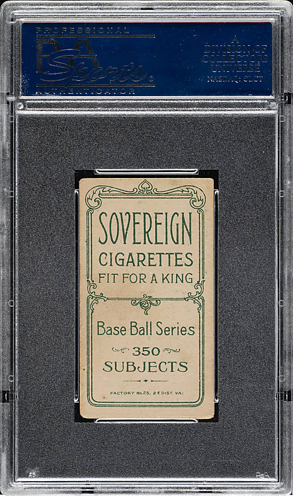 1909-1911 T206 White Border Bill Malarkey PSA VG 3 - Sovereign 350 Back