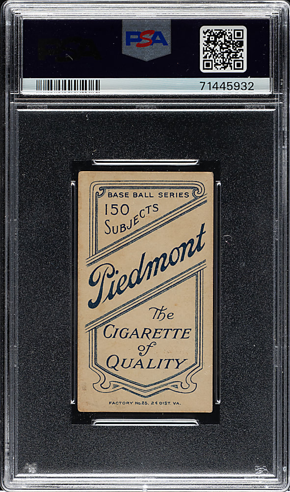 1909-1911 T206 White Border Cy Seymour Batting PSA VG 3