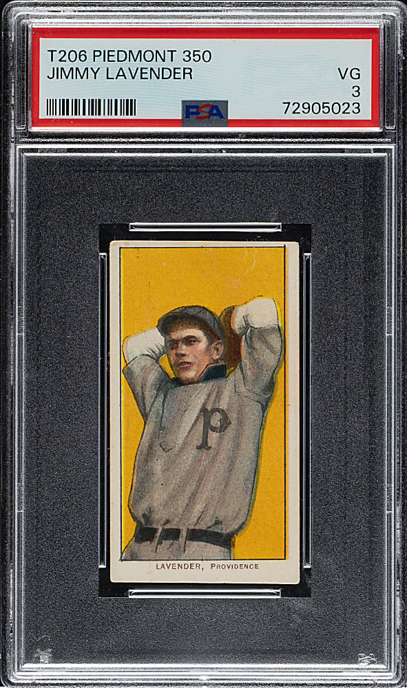 1909-1911 T206 White Border Jimmy Lavender PSA VG 3