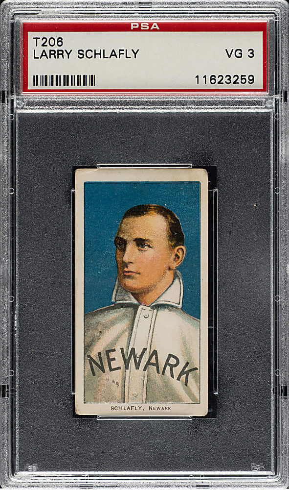 1909-1911 T206 White Border Larry Schlafly PSA VG 3