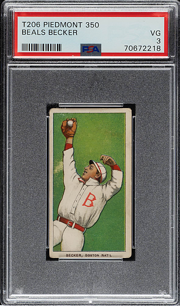 1909-1911 T206 White Border Beals Becker PSA VG 3