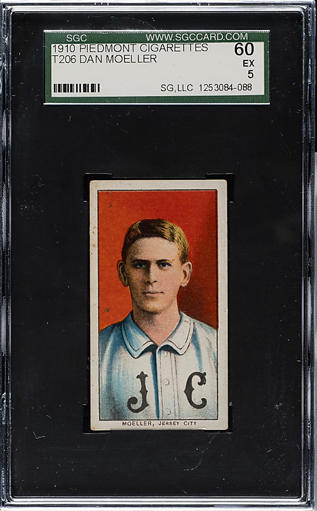 1909-1911 T206 White Border Dan Moeller SGC EX 60