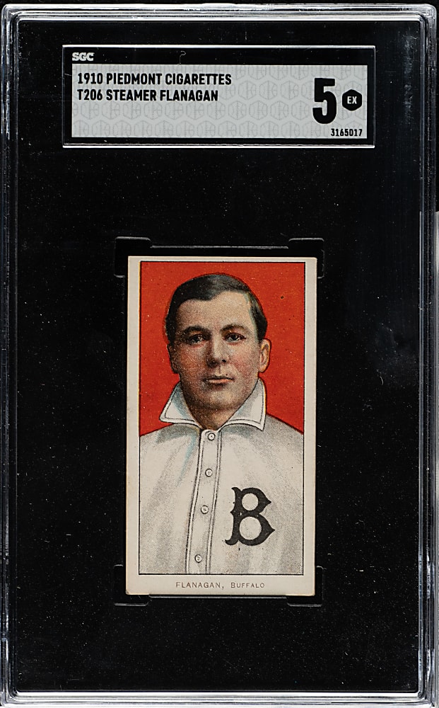 1909-1911 T206 White Border Steamer Flanagan SGC EX 5