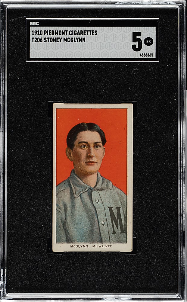 1909-1911 T206 White Border Stoney McGlynn SGC EX 5
