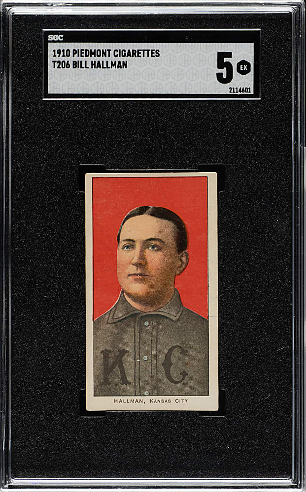 1909-1911 T206 White Border Bill Hallman SGC EX 5
