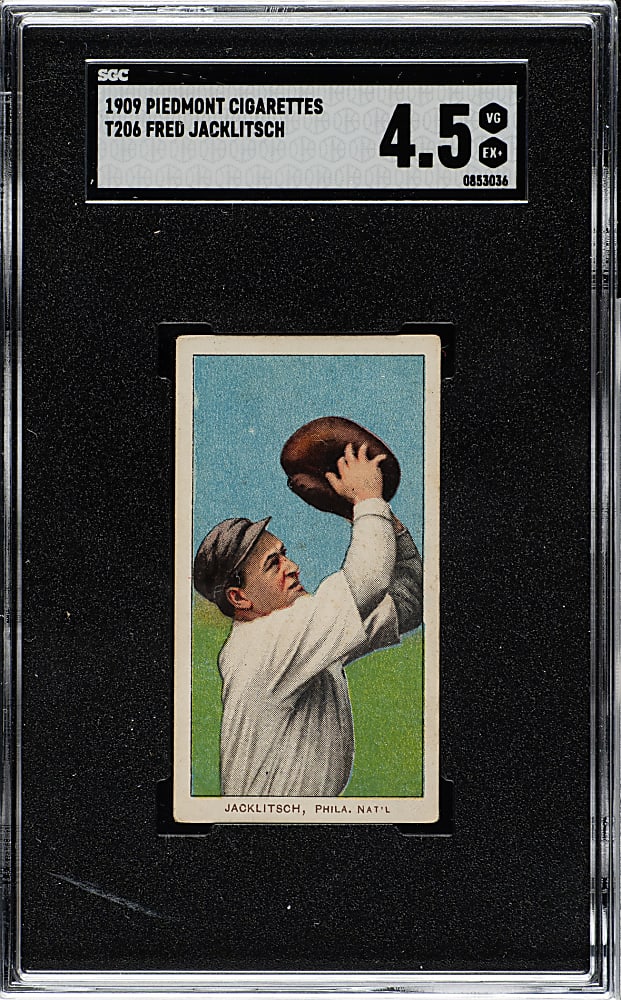 1909-1911 T206 White Border Fred Jacklitsch SGC VG/EX+ 4.5