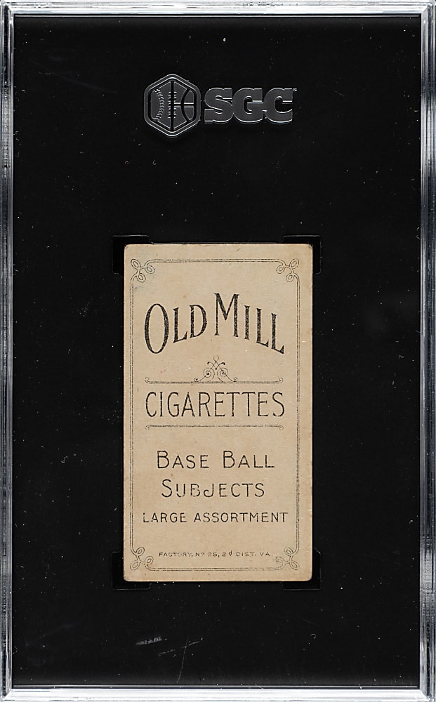 1909-1911 T206 White Border Bill Bradley with Bat SGC VG/EX 4 - Old Mill Back