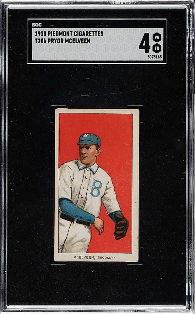 1909-1911 T206 White Border Pryor McElveen SGC VG/EX 4