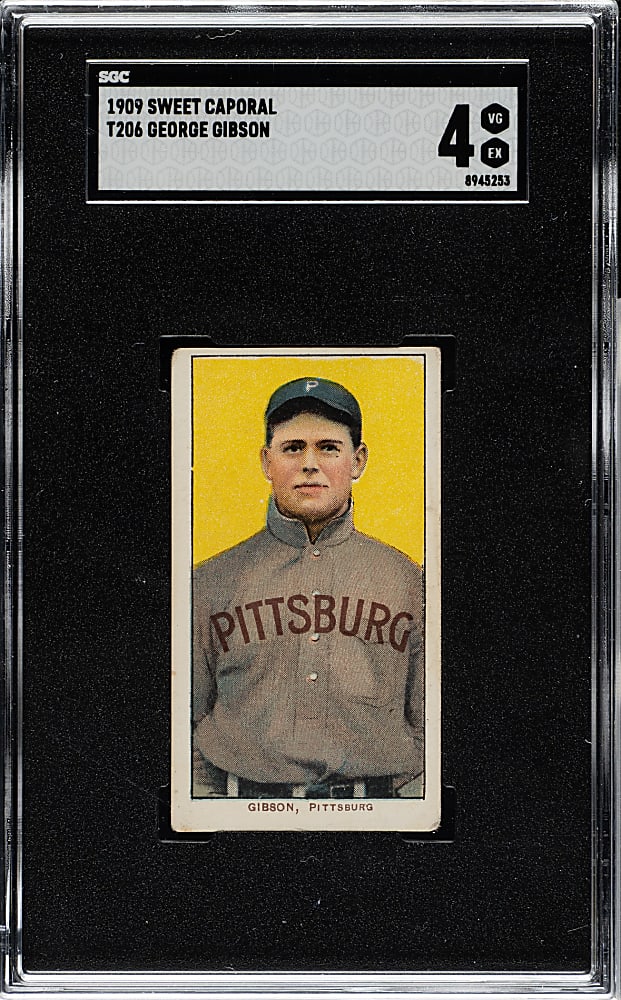1909-1911 T206 White Border George Gibson SGC VG/EX 4
