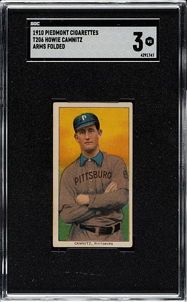 1909-1911 T206 White Border Howie Camnitz Arms Folded SGC VG 3