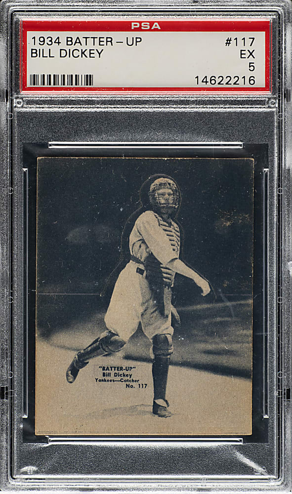 1934-1936 R318 Batter-Up #117 Bill Dickey PSA EX 5