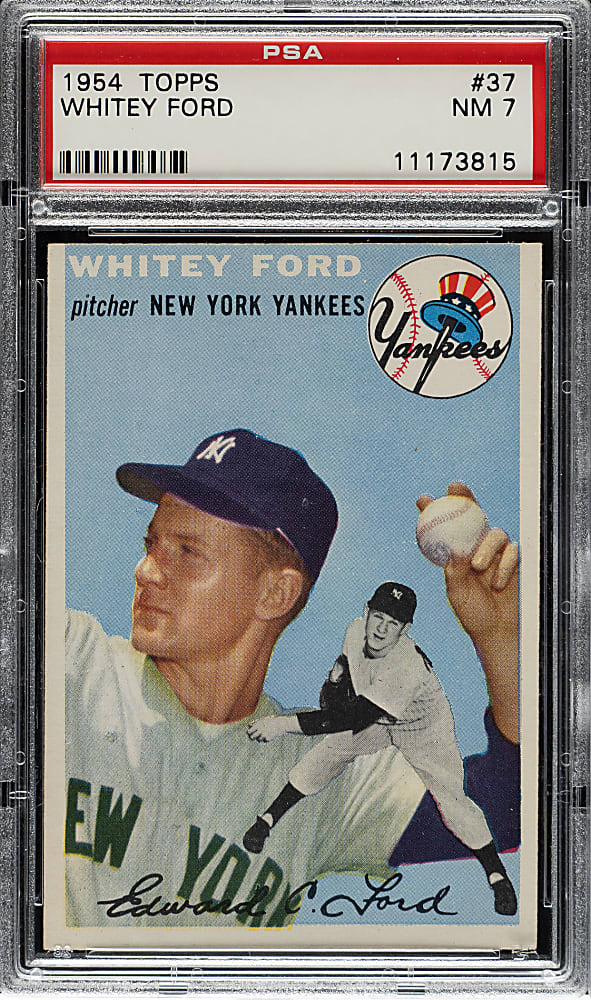1954 Topps #37 Whitey Ford PSA NM 7