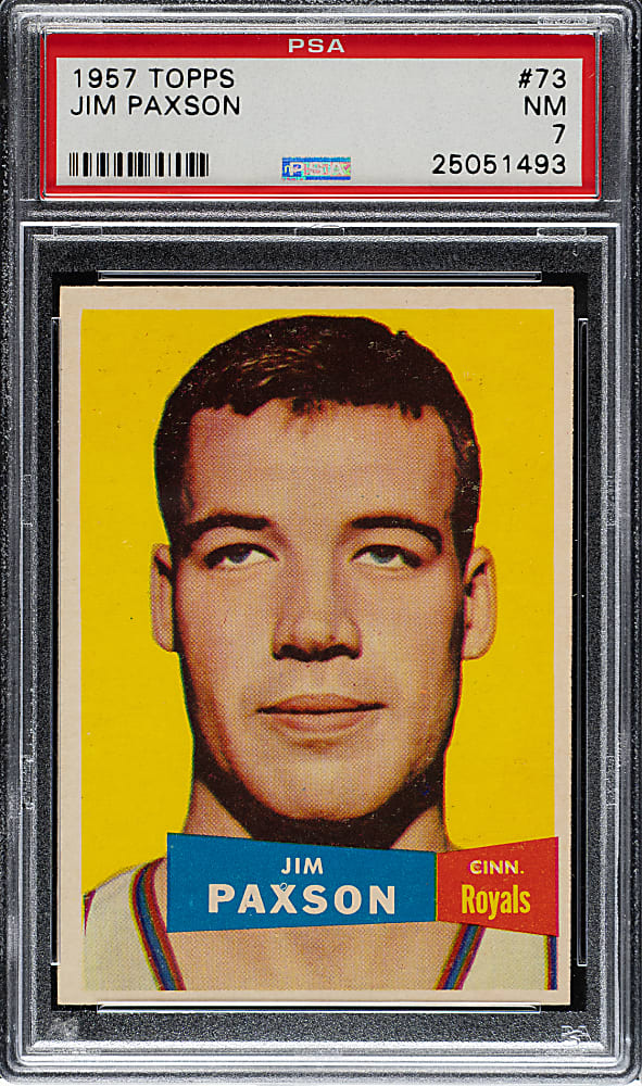 1957-1958 Topps Basketball #73 Jim Paxson PSA NM 7