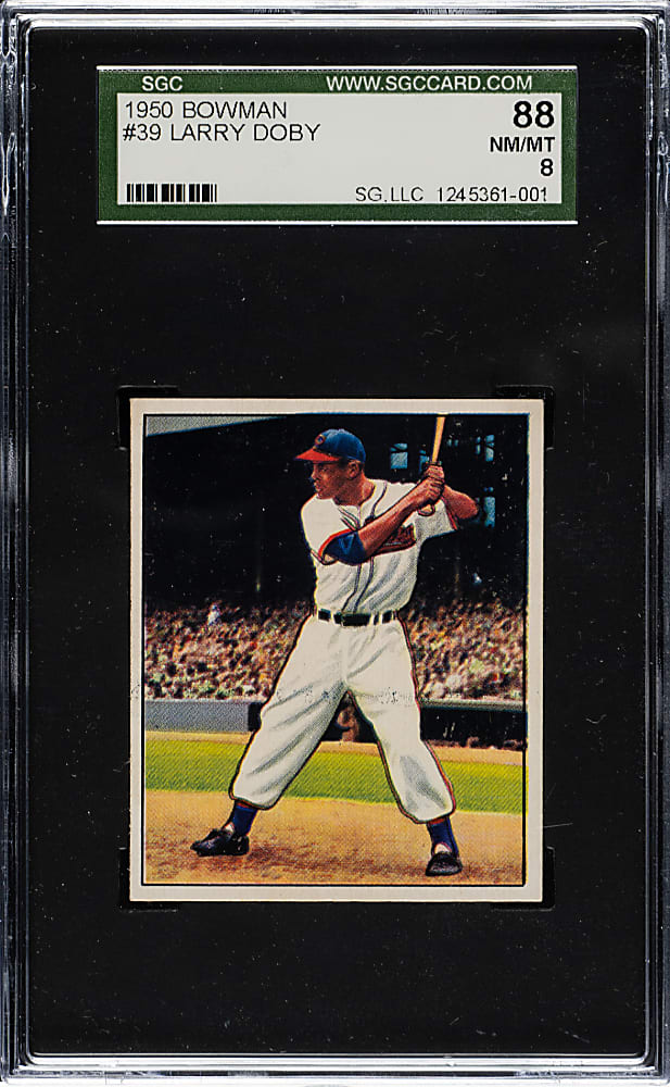 1950 Bowman #39 Larry Doby SGC NM/MT 88