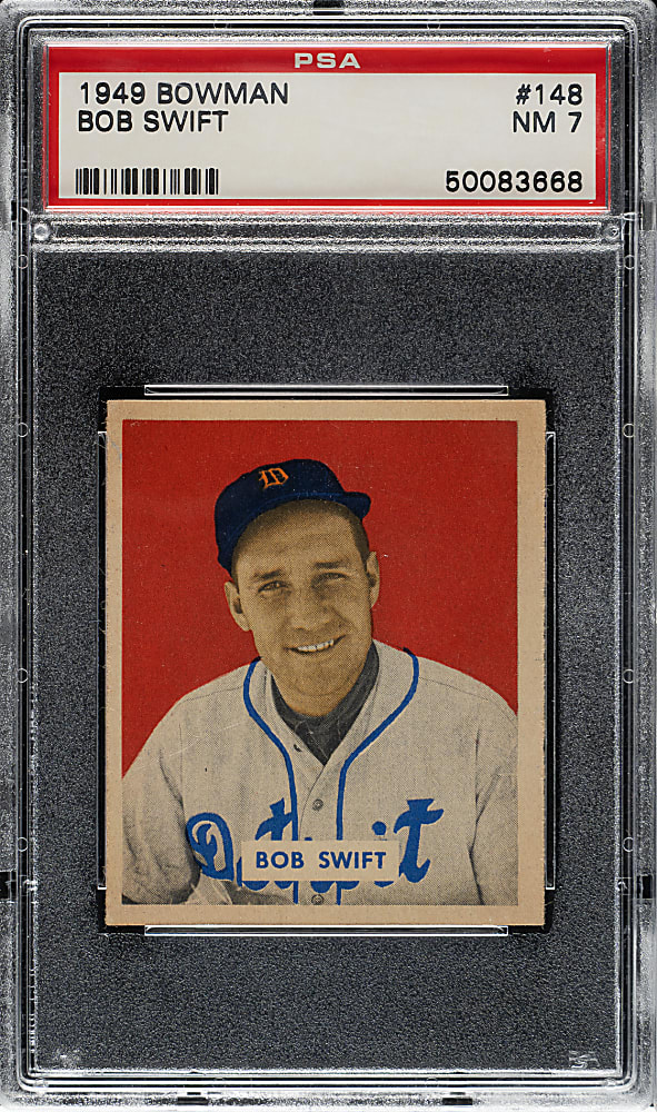 1949 Bowman #148 Bob Swift PSA NM 7