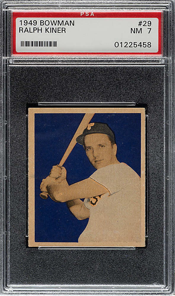 1949 Bowman #29 Ralph Kiner Rookie PSA NM 7