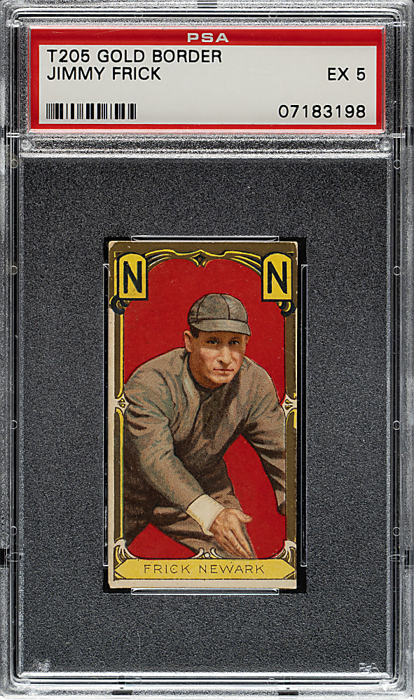 1911 T205 Gold Border Jimmy Frick Minor Leaguer PSA EX 5