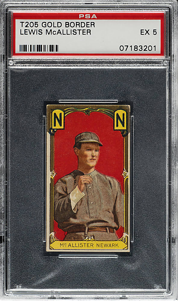 1911 T205 Gold Border Sport McAllister PSA EX 5