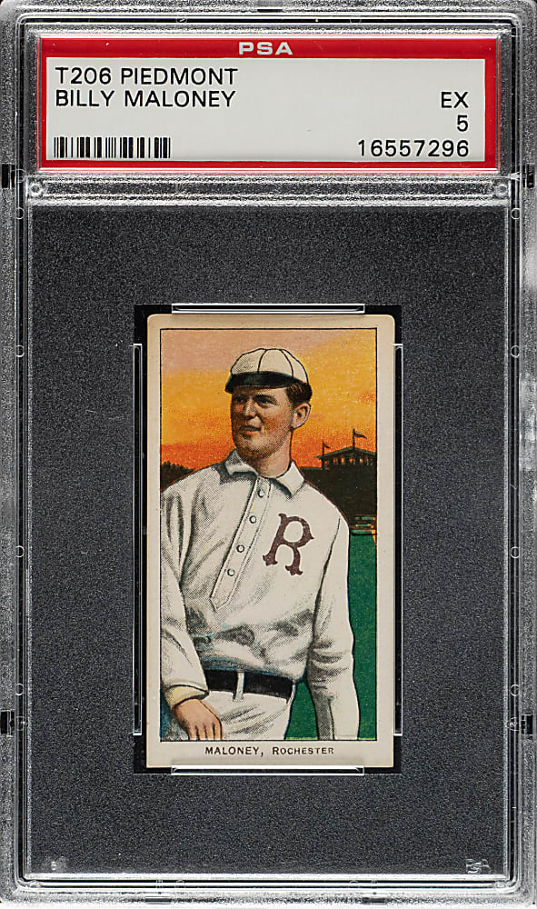 1909-1911 T206 White Border Billy Maloney PSA EX 5