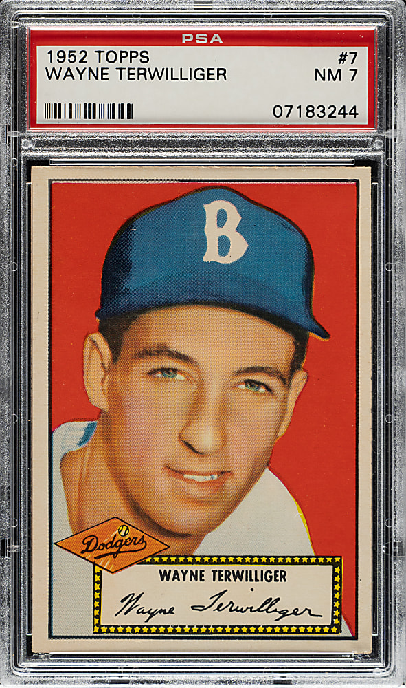 1952 Topps #7 Wayne Terwilliger PSA NM 7