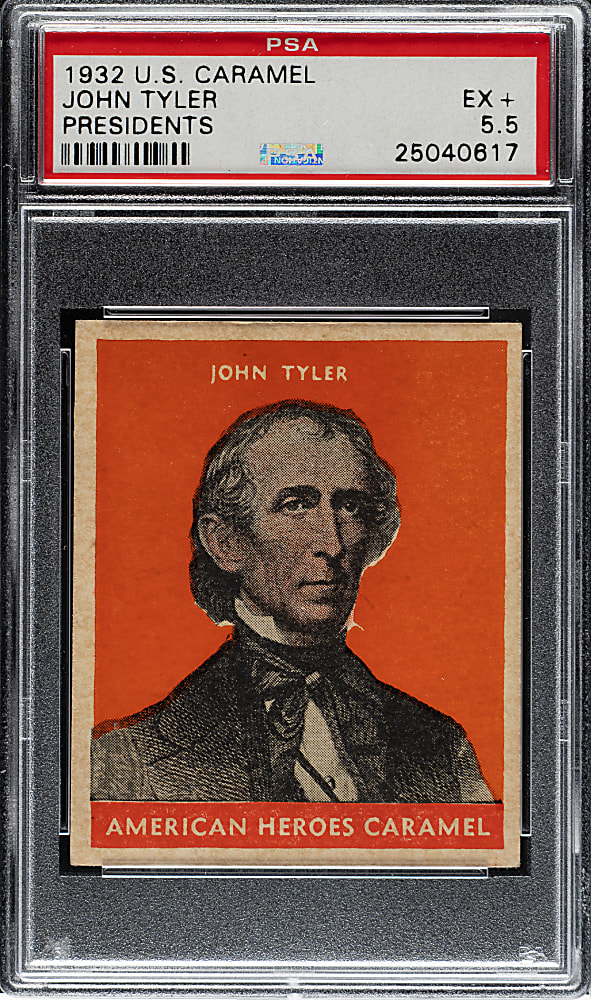1932 R114 U.S. Caramel "Presidents" John Tyler PSA EX+ 5.5