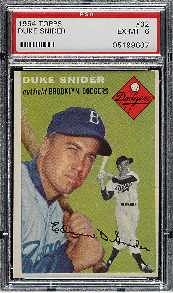 1954 Topps #32 Duke Snider PSA EX-MT 6