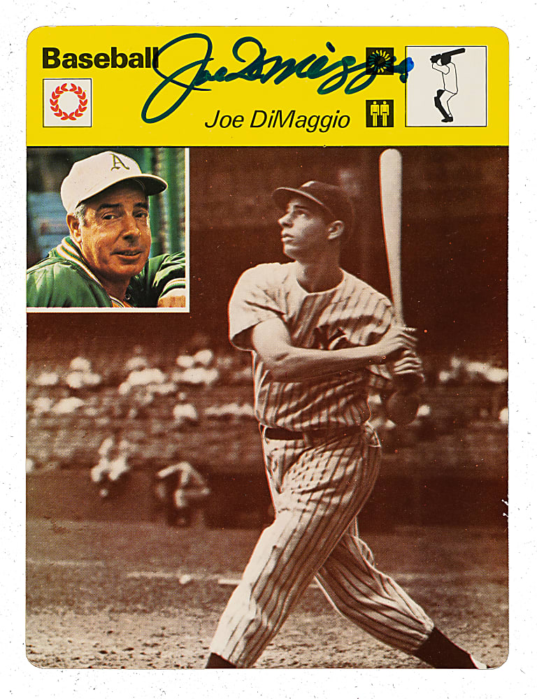 Signed 1977-1979 Sportscaster #02-08 Joe DiMaggio - JSA