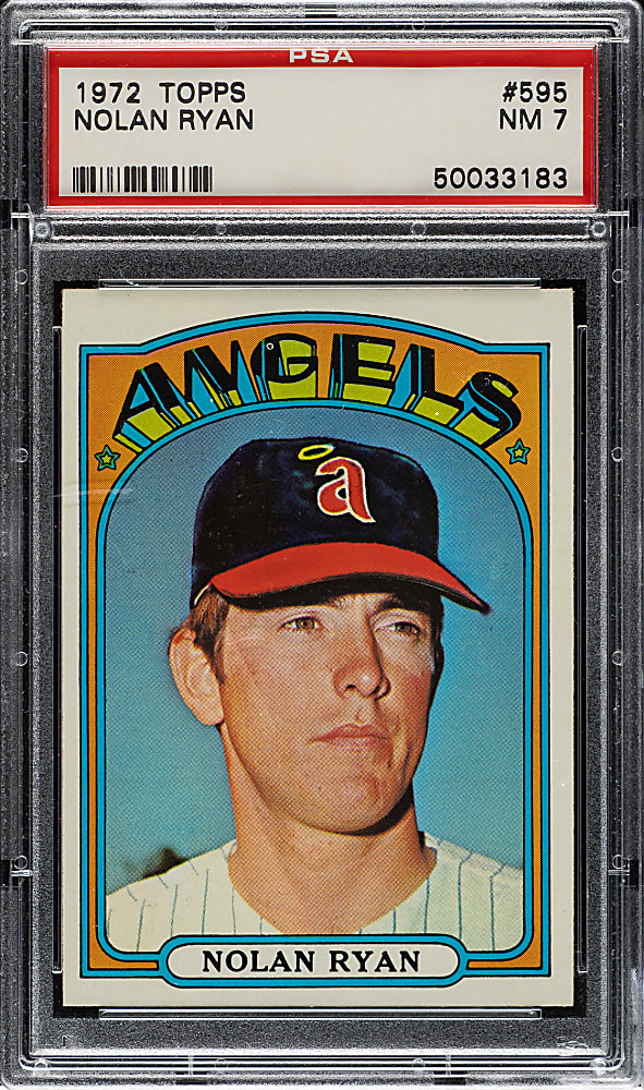 1972 Topps #595 Nolan Ryan PSA NM 7