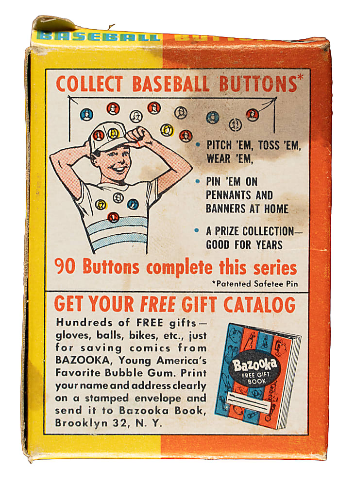 1956 Topps Pins Display Box