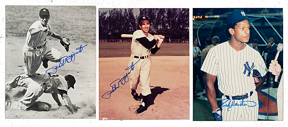 Tremendous 1940s to 1990s New York Yankees Signed Photograph Collection (235) Including B. Martin, Mattingly, Henderson, and Winfield
