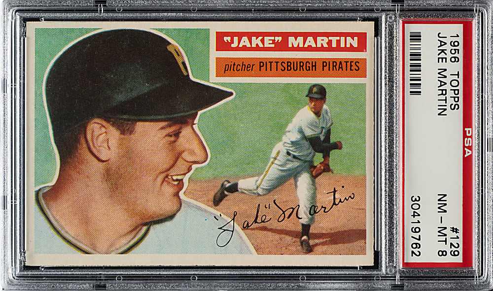 1956 Topps #181 Billy Martin PSA NM-MT 8
