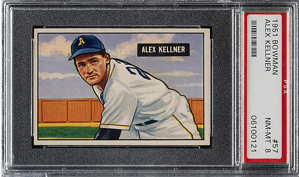 1951 Bowman #57 Alex Kellner PSA NM-MT 8