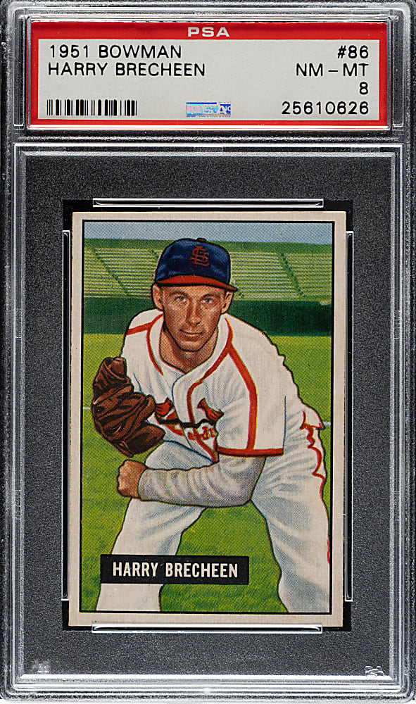 1951 Bowman #86 Harry Brecheen PSA NM-MT 8